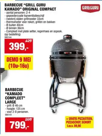 Hubo BARBECUE "GRILL GURU KAMADO" ORIGINAL COMPACT aanbieding