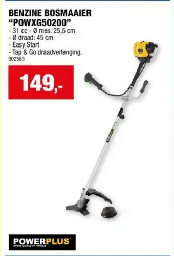 Hubo BENZINE BOSMAAIER "POWXG50200" aanbieding