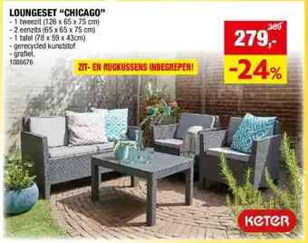 Hubo LOUNGESET "CHICAGO" aanbieding