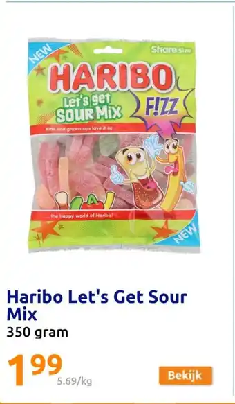 Action Haribo Let's Get Sour Mix aanbieding