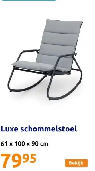 Action Luxe schommelstoel aanbieding