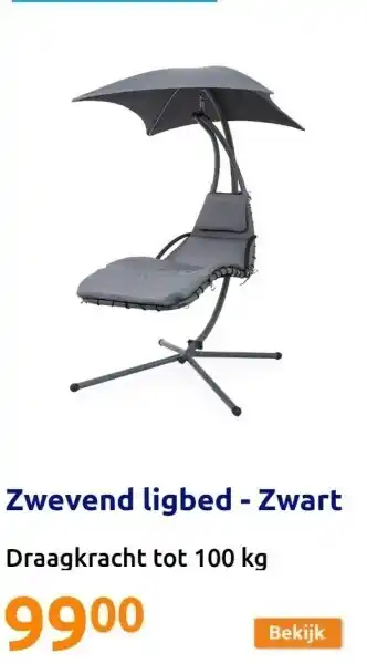 Zwevend ligbed - Zwart