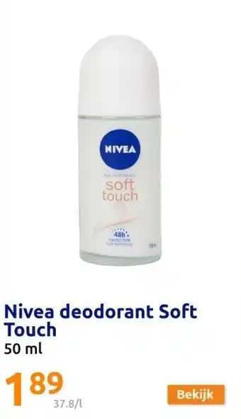 Action Nivea deodorant Soft Touch aanbieding