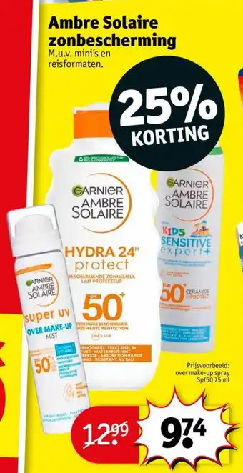 Kruidvat Ambre Solaire zonbescherming aanbieding