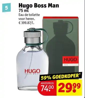 Kruidvat Hugo Boss Man 75 ml aanbieding