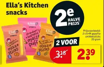 Kruidvat Ella's Kitchen snacks aanbieding