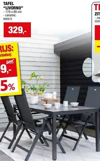 Hubo TAFEL “LIVORNO” aanbieding