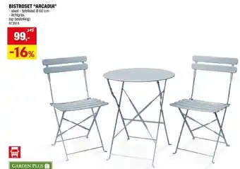 Hubo BISTROSET “ARCADIA” aanbieding