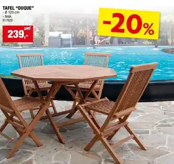 Hubo TAFEL “DUQUE” aanbieding