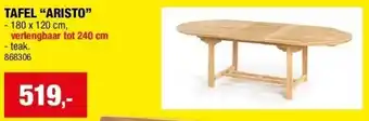Hubo TAFEL “ARISTO” aanbieding