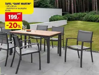 Hubo TAFEL “SAINT MARTIN” aanbieding