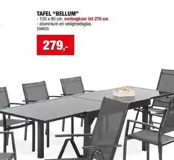 Hubo TAFEL “BELLUM” aanbieding