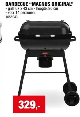 Hubo BARBECUE “MAGNUS ORIGINAL” aanbieding