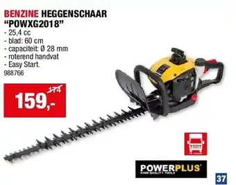 Hubo BENZINE HEGGENSCHAAR “POWXG2018” aanbieding