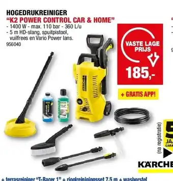 Hubo HOGEDRUKREINIGER “K2 POWER CONTROL CAR & HOME” aanbieding