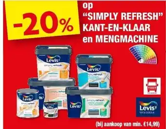 Hubo op “SIMPLY REFRESH” KANT-EN-KLAAR en MENGMACHINE aanbieding