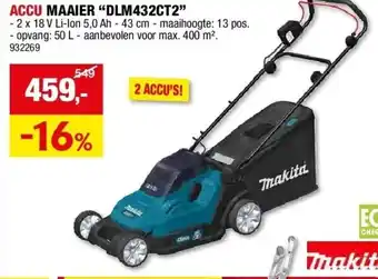 Hubo ACCU MAAIER “DLM432CT2” aanbieding