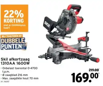 GAMMA Skil afkortzaag 1310AA 1600W aanbieding