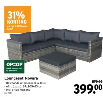 GAMMA Loungeset Novara aanbieding