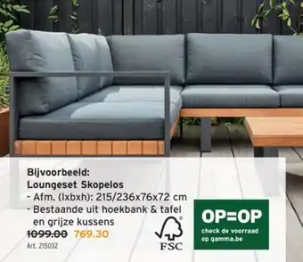 GAMMA Loungeset Skopelos aanbieding