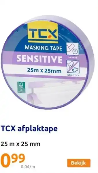 Action TCX afplaktape aanbieding