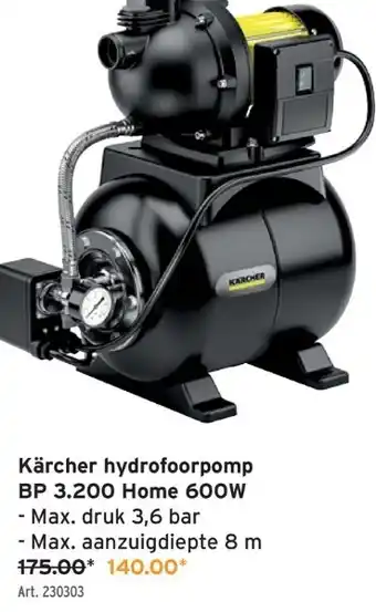 GAMMA Kärcher hydrofoorpomp BP 3.200 Home 600W aanbieding