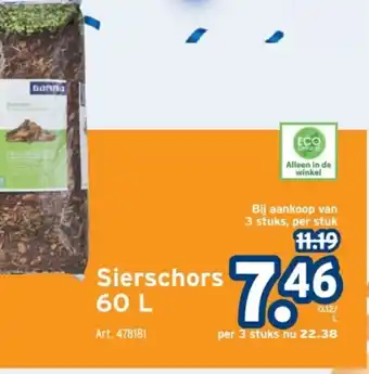 GAMMA Sierschors 60 L aanbieding