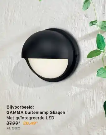 GAMMA GAMMA buitenlamp Skagen Met geïntegreerde LED aanbieding