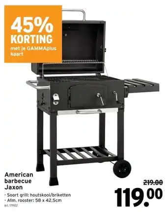 GAMMA American barbecue Jaxon aanbieding