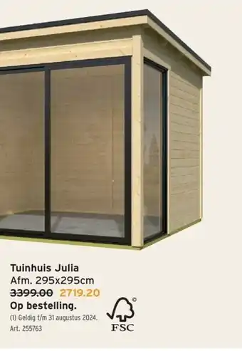 GAMMA Tuinhuis Julia aanbieding