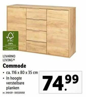 Lidl Commode aanbieding