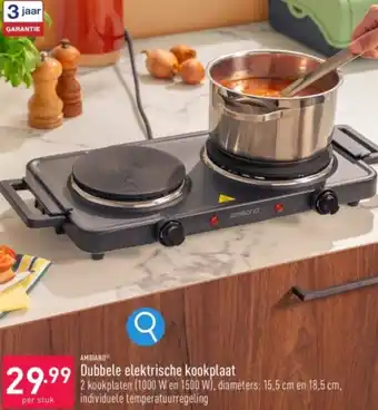 ALDI AMBIANO Dubbele elektrische kookplaat aanbieding