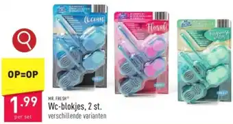 ALDI MR. FRESH Wc-blokjes, 2 st. aanbieding