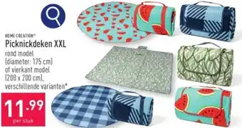 ALDI HOME CREATION Picknickdeken XXL aanbieding