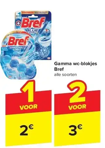 Carrefour Gamma wc-blokjes Bref aanbieding