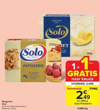 Carrefour Margarine Solo aanbieding