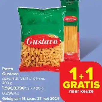 Carrefour Pasta Gustavo aanbieding