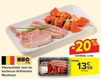 Carrefour Vleesschotel voor de barbecue Grillmaster Meatlover aanbieding
