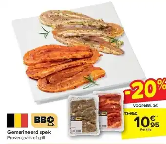 Carrefour Gemarineerd spek aanbieding