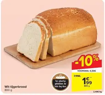 Carrefour Wit tijgerbrood aanbieding