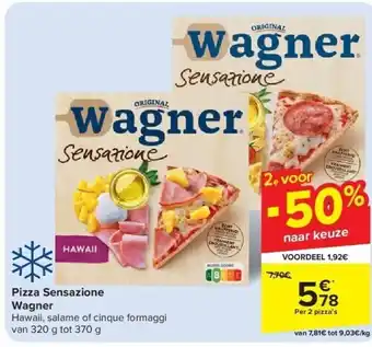 Carrefour Pizza Sensazione Wagner aanbieding