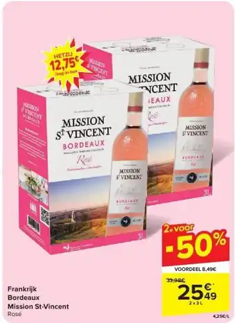 Carrefour Frankrijk Bordeaux Mission St-Vincent aanbieding