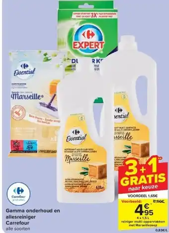 Carrefour Gamma onderhoud en allesreiniger Carrefour aanbieding