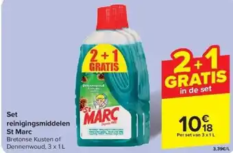 Carrefour Set reinigingsmiddelen St Marc aanbieding