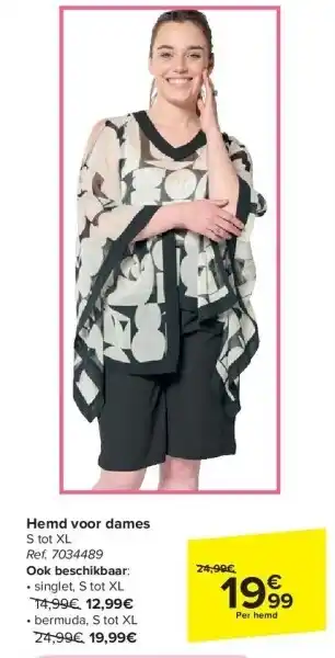 Carrefour Hemd voor dames aanbieding