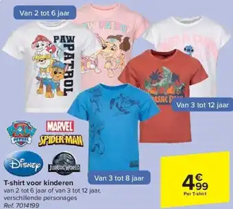 Carrefour T-shirt voor kinderen aanbieding