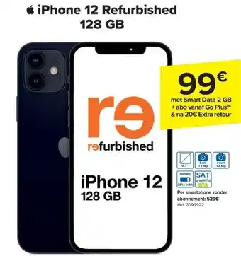 Carrefour iPhone 12 Refurbished 128 GB aanbieding