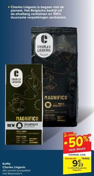Carrefour Koffie Charles Liégeois aanbieding