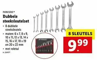 Lidl Dubbele steeksleutelset aanbieding