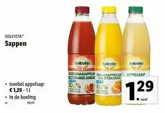 Lidl Sappen troebel appelsap aanbieding